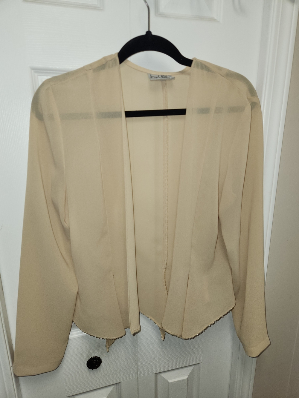 🍉Joseph Ribkoff Beige Open Front Jacket & Shell - Picture 5 of 11